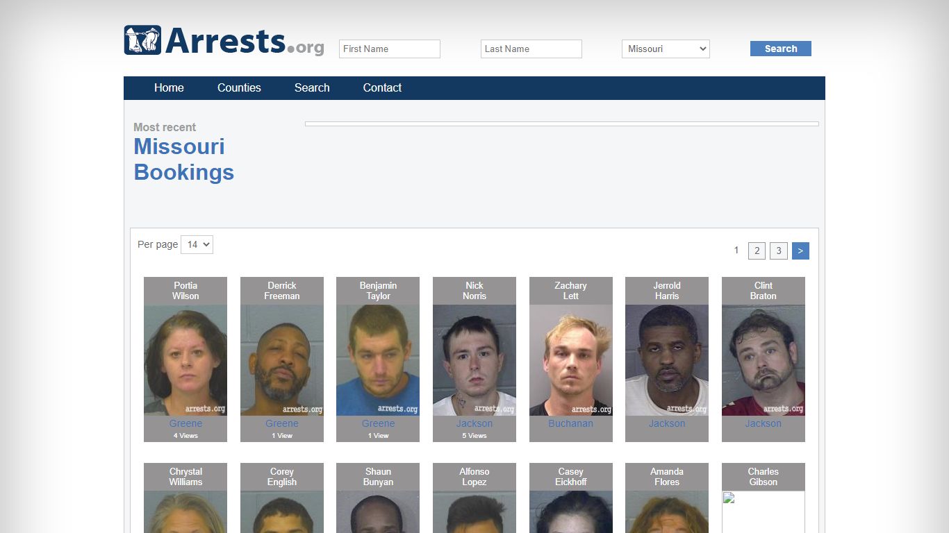 Missouri Arrests and Inmate Search